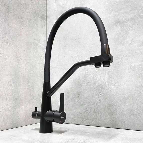 Смеситель для кухни Haiba HB76822-7, чёрный - фото 2