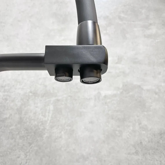 Смеситель для кухни Haiba HB76822-7, чёрный - фото 5