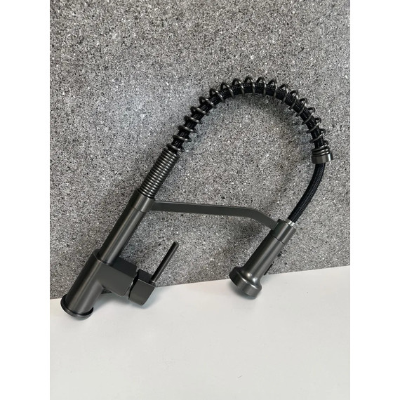 Смеситель для кухни Haiba HB73826-3, оружейная сталь - фото 6