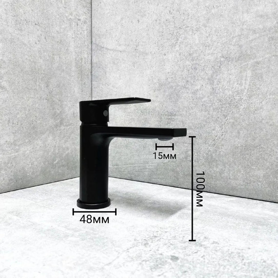 Смеситель для раковины Belz B10678-7, чёрный, Цвет производителя: чёрный - фото 4