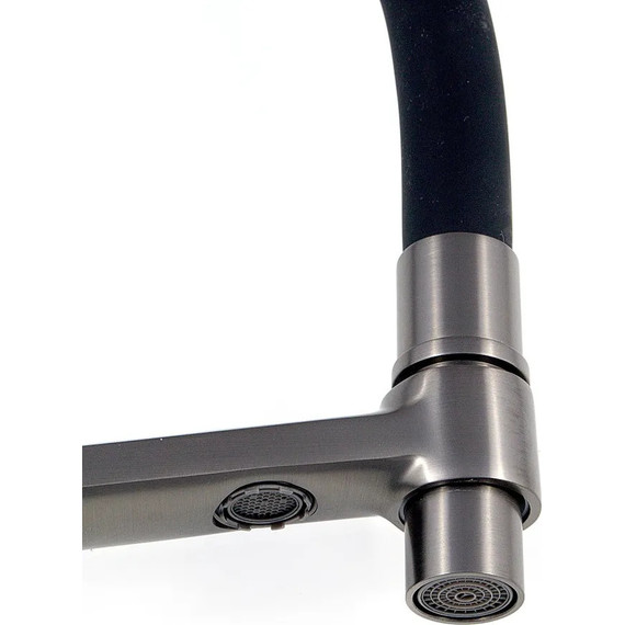 Смеситель для кухни Diadonna D49-19028QH, серый графит, Цвет производителя: оружейная сталь - фото 2