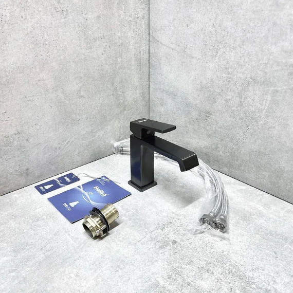 Смеситель для раковины Haiba HB10575-3, графит - фото 4