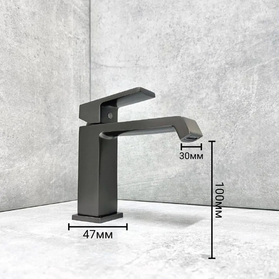 Смеситель для раковины Haiba HB10575-3, графит - фото 8