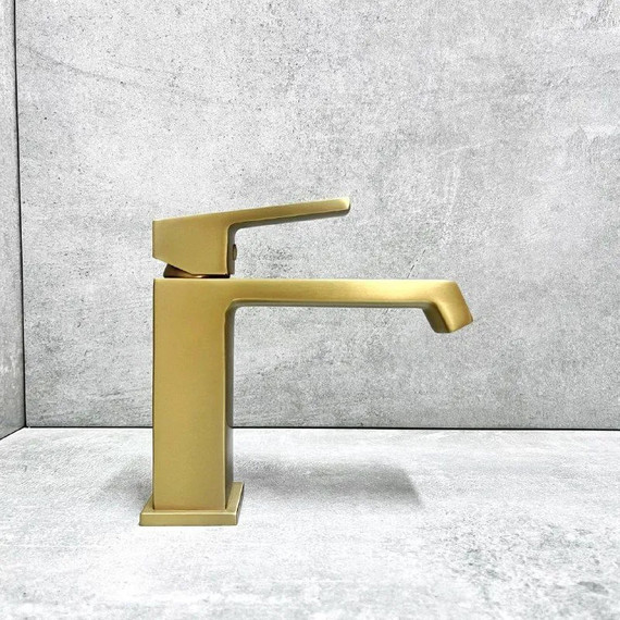 Смеситель для раковины Haiba HB10575-5, золото - фото 4