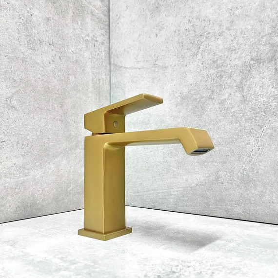 Смеситель для раковины Haiba HB10575-5, золото - фото 2