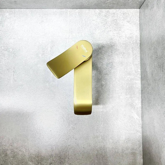 Смеситель для раковины Haiba HB10553-5, золото - фото 4