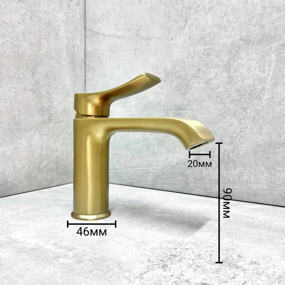 Смеситель для раковины Haiba HB10553-5, золото - фото 7