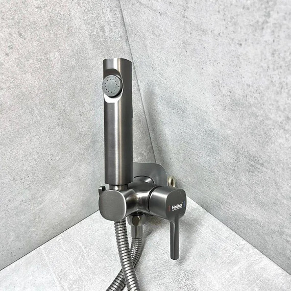 Гигиенический душ Haiba HB5518-3, оружейная сталь - фото 2