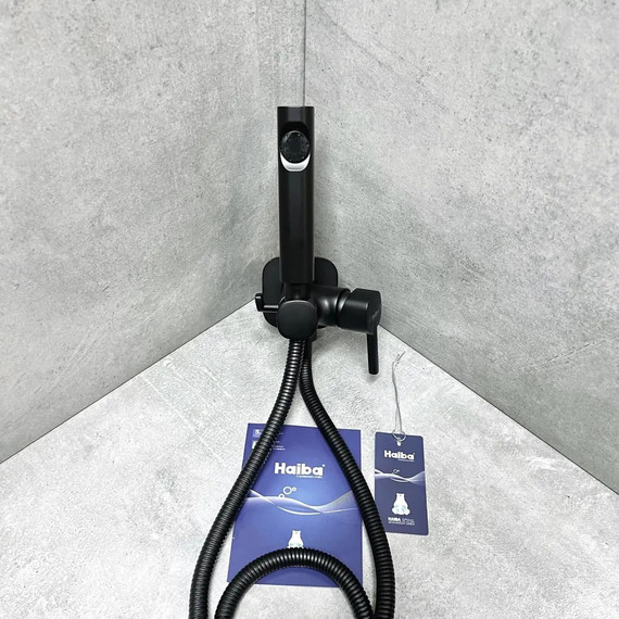 Гигиенический душ Haiba HB5518-7, чёрный - фото 5