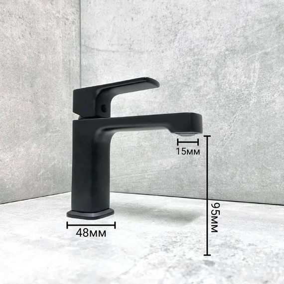 Смеситель для раковины Haiba HB10512-7, чёрный - фото 9