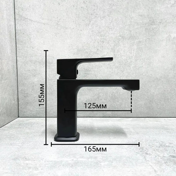 Смеситель для раковины Haiba HB10512-7, чёрный - фото 8