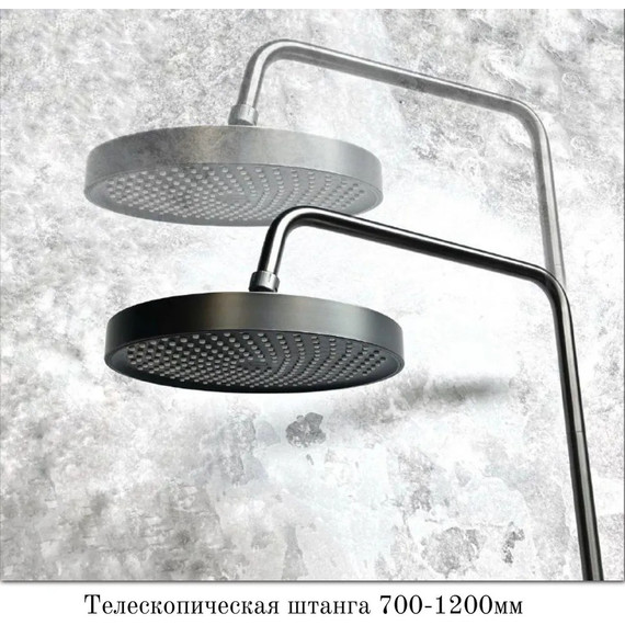 Душевая стойка Haiba HB24553-3, графит - фото 5