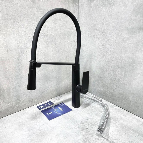 Смеситель для кухни Haiba HB73827-7, чёрный - фото 4