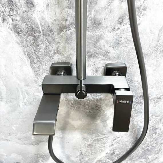 Душевая стойка Haiba HB24575-3, графит - фото 6