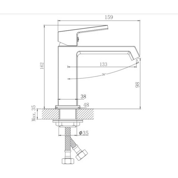 Смеситель для раковины Haiba HB10575 - фото 8