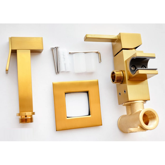 Гигиенический душ CeramaLux KBS/007, золото матовое, Цвет производителя: золото матовое - фото 3