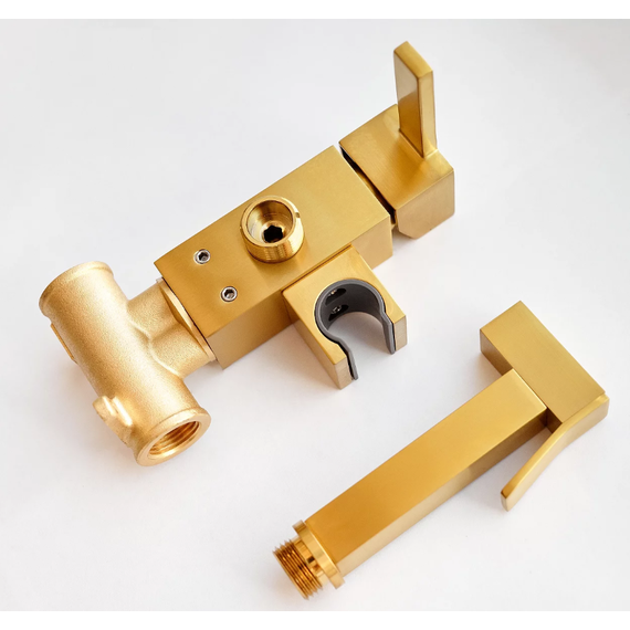 Гигиенический душ CeramaLux KBS/007, золото матовое, Цвет производителя: золото матовое - фото 4