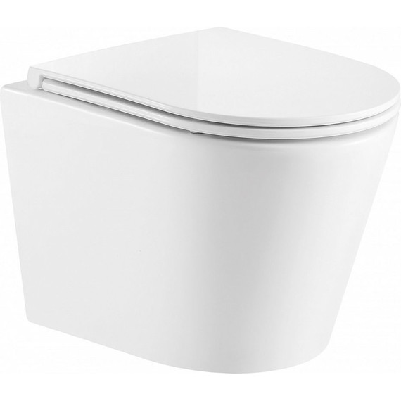 Инсталляция с подвесным унитазом комплект: Grohe Rapid SL 38772001+38732GL0 с подвесным безободковым унитазом Azario Fonti AZ-402W сиденье микролифт, крепление, кнопка смыва золото глянцевое, Цвет производителя: золото глянцевое - фото 3