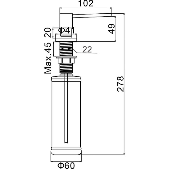 Дозатор для жидкого мыла Gerhans K50403 - фото 4