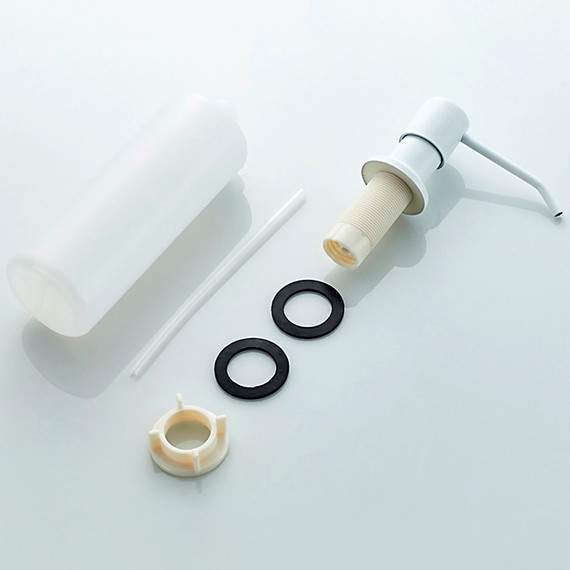 Дозатор для жидкого мыла Ledeme L405H, цвет белый - фото 6