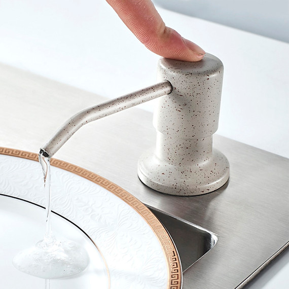 Дозатор для жидкого мыла Ledeme L405K, цвет бежевый - фото 6