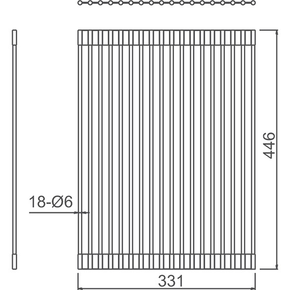 Ролл-мат для кухонной мойки Gerhans K30333-45, нержавеющая сталь - фото 8