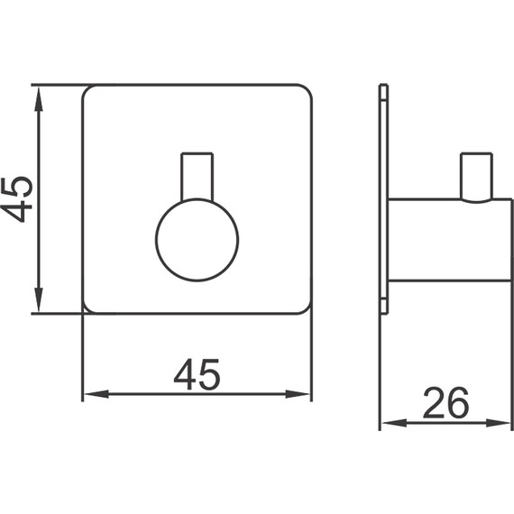 Набор крючков Ledeme L215-4, цвет нержавеющая сталь - фото 2