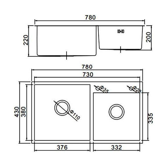 Кухонная мойка Gerhans K37843G-S, золото, Цвет производителя: золото - фото 2