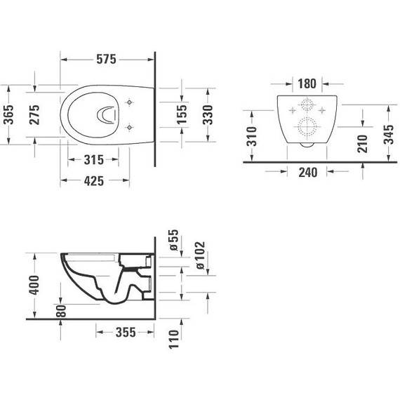 Унитаз подвесной Duravit Architec Rimless 45726900A1 с крышкой микролифт - фото 3