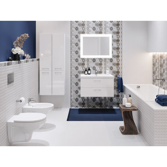 Инсталляция с подвесным унитазом Cersanit Delfi (кнопка хром глянцевый) - фото 8