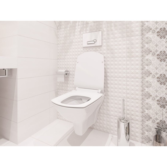 Унитаз подвесной Cersanit Carina Xl Clean On Dpl Eo Slim MZ-CARINA-XL-COn-S-DL-E с крышкой микролифт - фото, картинка 9 Унитаз подвесной Cersanit Carina Xl Clean On Dpl Eo Slim MZ-CARINA-XL-COn-S-DL-E с крышкой микролифт - фото 9