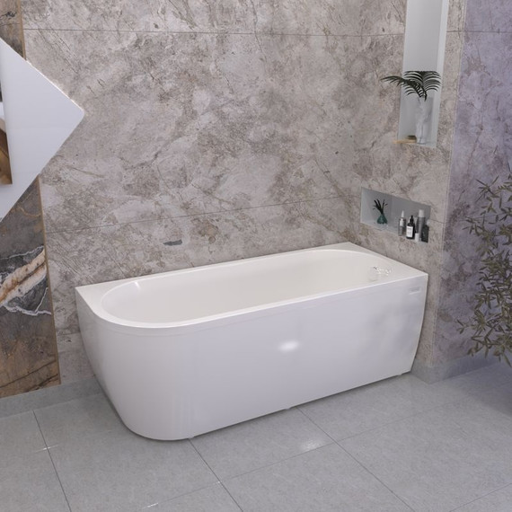 Ванна акриловая Радомир Вальс 3/4 170x70x63 см R (в комплекте каркас и сифон) - фото 9