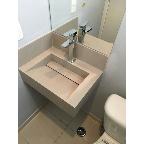 Дизайнерская раковина из керамогранита 100х60 см (вариант 2) цвет индивидуальный - фото 3