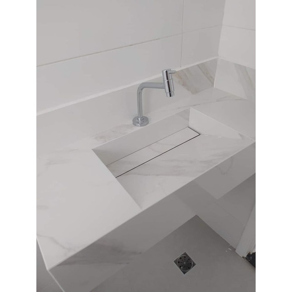 Дизайнерская раковина из керамогранита 120х60 см (вариант 2) цвет индивидуальный - фото 4