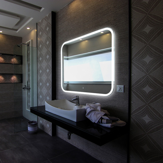 Зеркало Azario Стив Led 100 см (с подсветкой и сенсорным выключателем) - фото 3