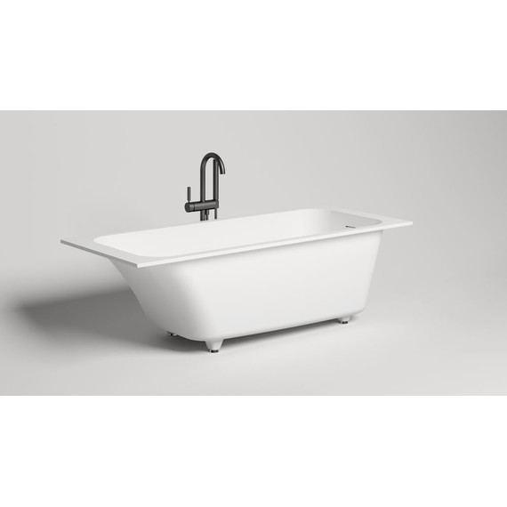 Ванна каменная Salini Orlanda Kit 180х80 см 102112G (S-Sense) покрытие ванны глянцевое (с монолитным экраном) - фото 15