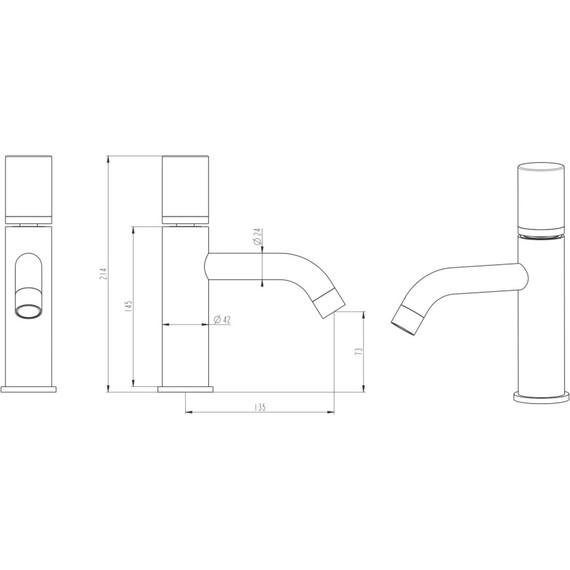 Смеситель для раковины Boheme Stick 121-BB.2, чёрный матовый - фото 4