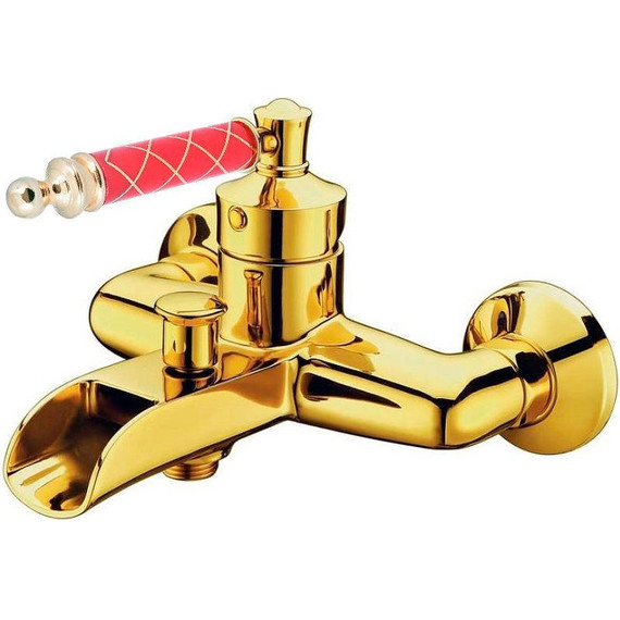 Смеситель для ванны Boheme Vogue 213-MR-R, gold-red - фото 