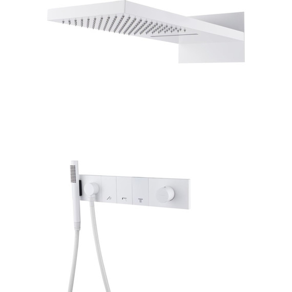 Душевая система для душа Boheme Zodiac 132-MW, matt white - фото 