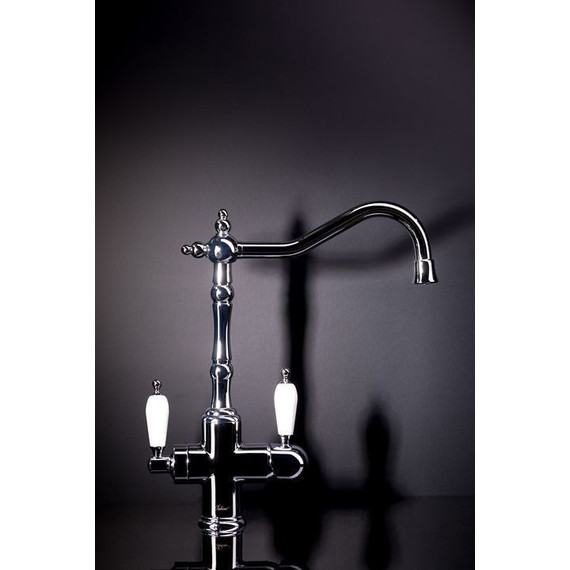 Смеситель для кухни Boheme Medici Ripresa Crystal 111-BSW, бронза - фото 3