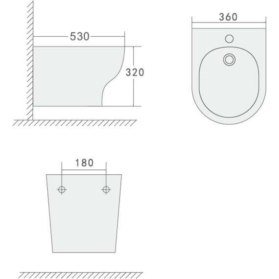 Биде подвесное Boheme Fiore 978-BIDET-W - фото 2