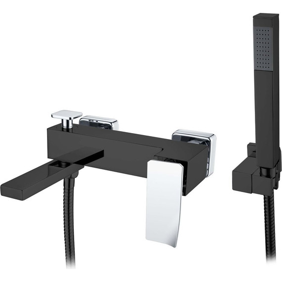 Смеситель для ванны Boheme Q 143-BCR.2, black chrome - фото 