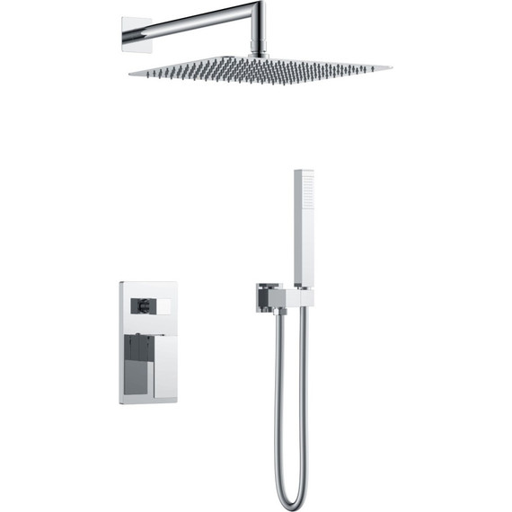 Верхний душ Boheme Qubic 300x300 мм 421-CR, chrome - фото 2