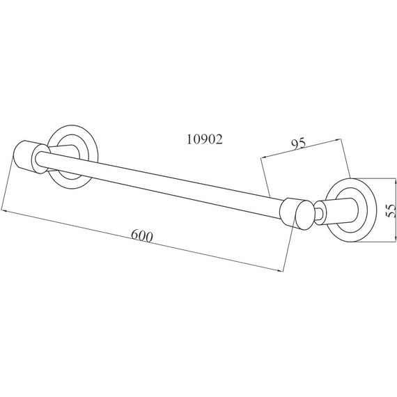 Полотенцедержатель Boheme Murano Bronze 10902-W-BR, бронза - фото 2