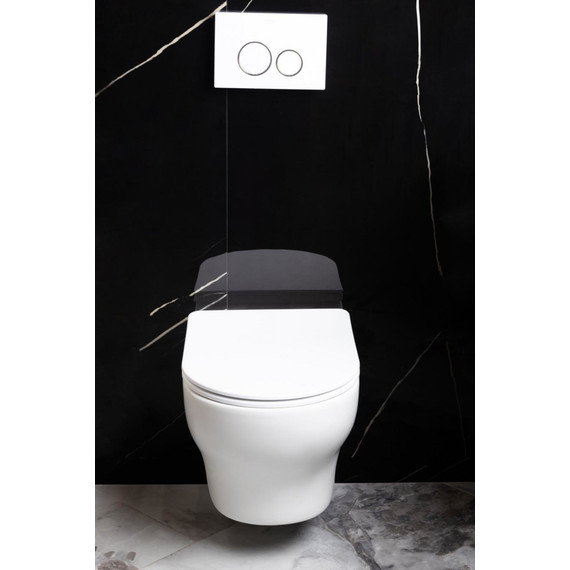 Унитаз подвесной Boheme Fiore  978-SET-MW с крышкой микролифт - фото 2