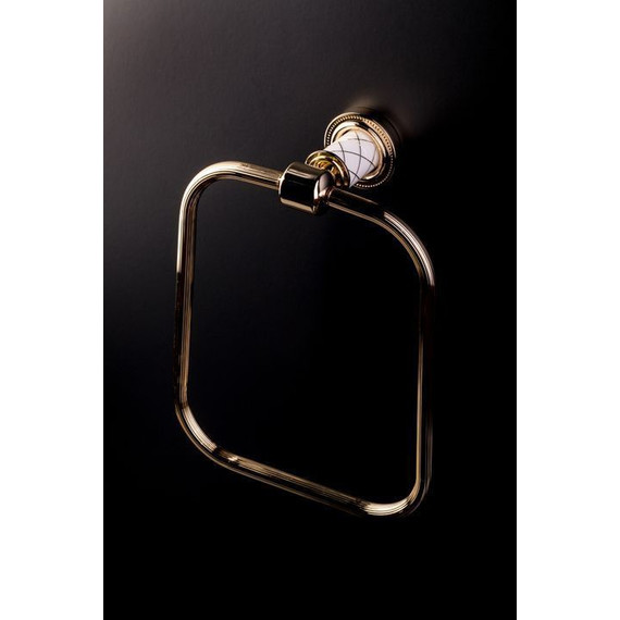 Кольцо для полотенец Boheme Murano Gold 10905-W-G, золото - фото 3