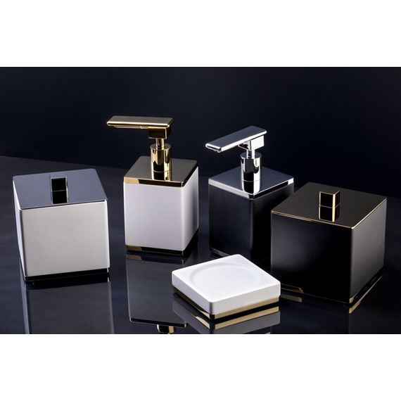 Стакан для зубных щеток Boheme 10964-W-G, золото - фото 3