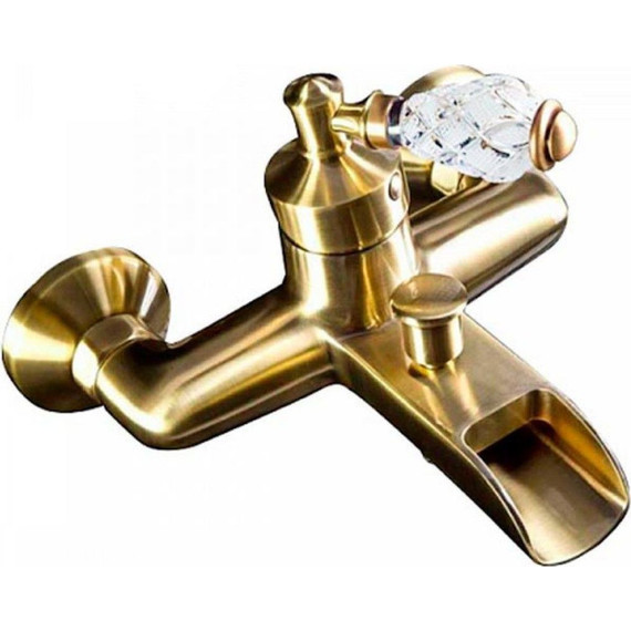 Смеситель для ванны Boheme Vogue Crystal 203-CRST, бронза - фото 