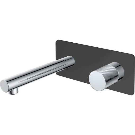 Смеситель для раковины настенный Boheme Stick 125-BCR.2, black chrome - фото 