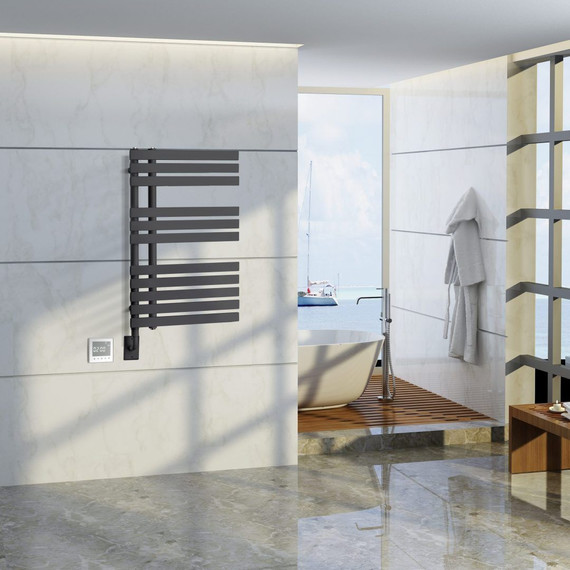 Полотенцесушитель электрический Boheme Venturo П11 80х900 мм 721-B, чёрный - фото 3